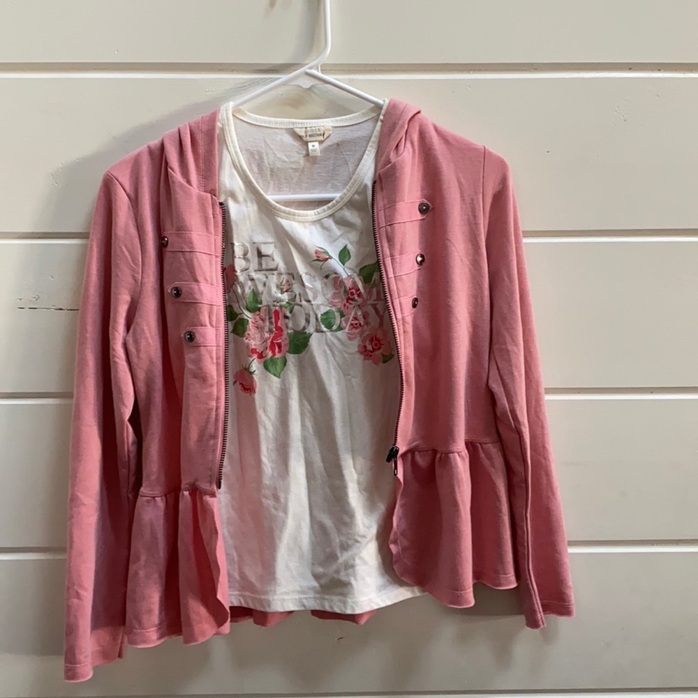 Self Esteem- girls medium tank and sweater